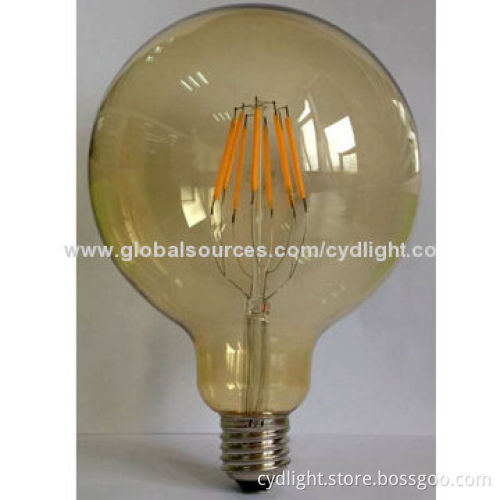 E27 Filament LED Globe Bulb, G125 DECO, 110lm/W Luminous Efficiency